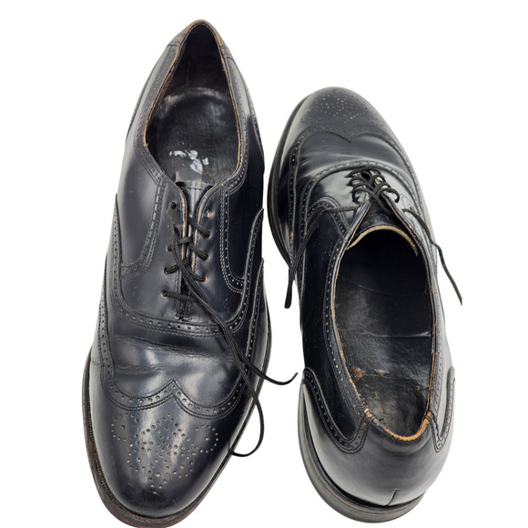 Hanover Masterflex Dress Shoes Wingtip Oxfords Leather Mens 10.5 Vintage Classic main image 7